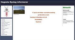 Desktop Screenshot of hagestad.se